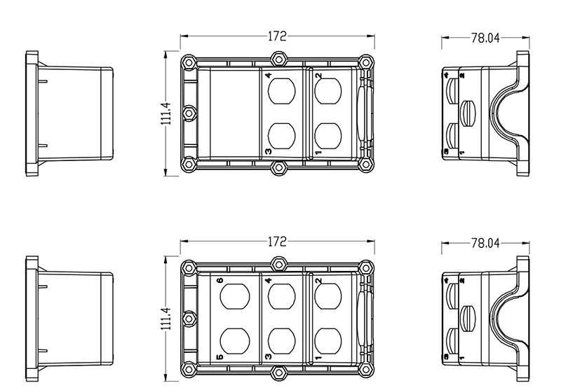 Fiber Optic Terminal size Fiber Optic Terminal size